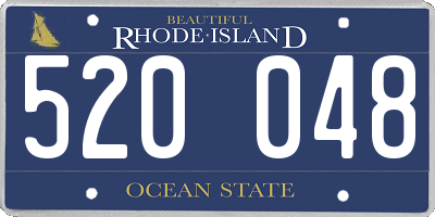 RI license plate 520048