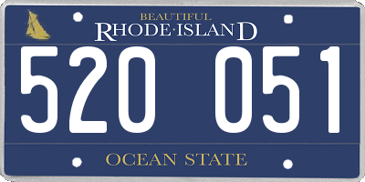 RI license plate 520051