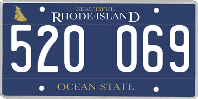 RI license plate 520069