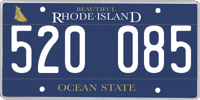 RI license plate 520085