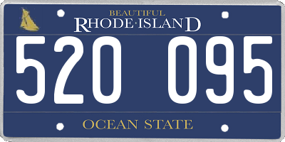 RI license plate 520095