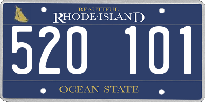 RI license plate 520101