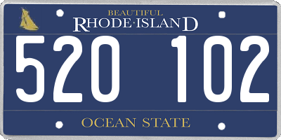 RI license plate 520102