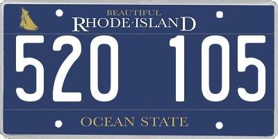 RI license plate 520105