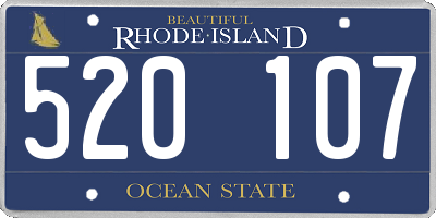 RI license plate 520107