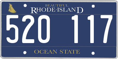 RI license plate 520117