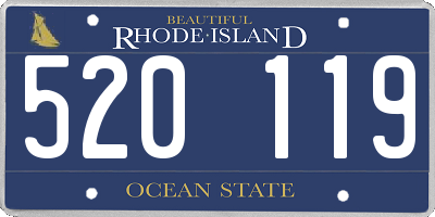 RI license plate 520119