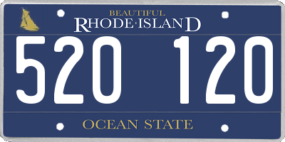 RI license plate 520120
