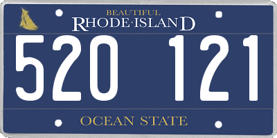 RI license plate 520121