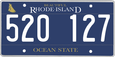 RI license plate 520127
