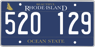 RI license plate 520129