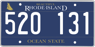 RI license plate 520131