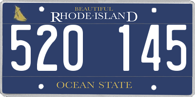 RI license plate 520145