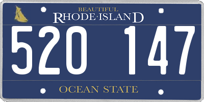 RI license plate 520147