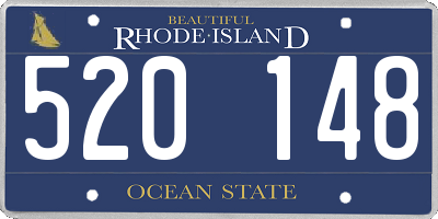 RI license plate 520148