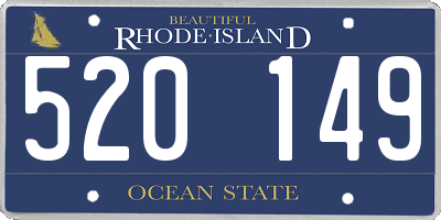 RI license plate 520149