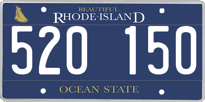 RI license plate 520150