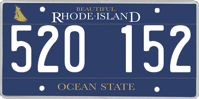 RI license plate 520152