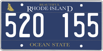 RI license plate 520155