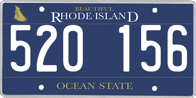 RI license plate 520156