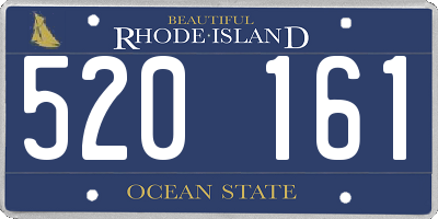 RI license plate 520161