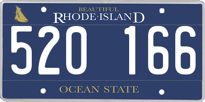 RI license plate 520166