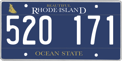 RI license plate 520171
