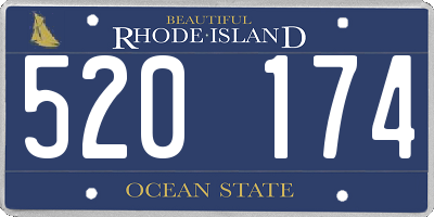 RI license plate 520174
