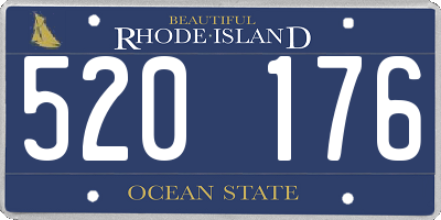 RI license plate 520176