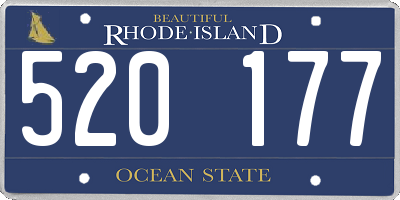 RI license plate 520177