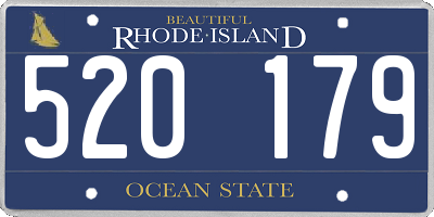 RI license plate 520179