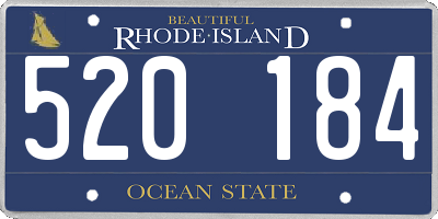 RI license plate 520184