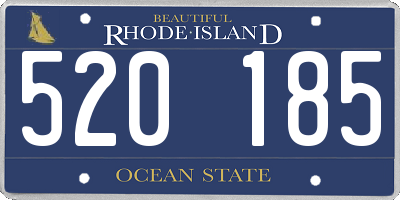RI license plate 520185
