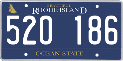 RI license plate 520186