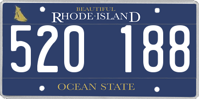 RI license plate 520188