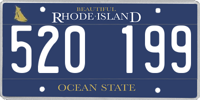 RI license plate 520199