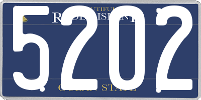 RI license plate 5202