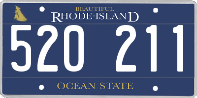 RI license plate 520211