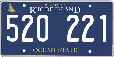 RI license plate 520221