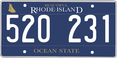 RI license plate 520231