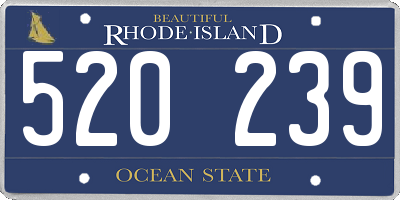 RI license plate 520239