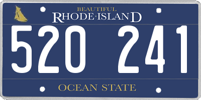 RI license plate 520241