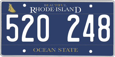 RI license plate 520248