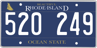 RI license plate 520249