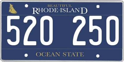 RI license plate 520250