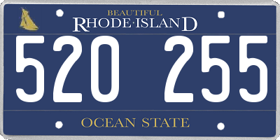 RI license plate 520255