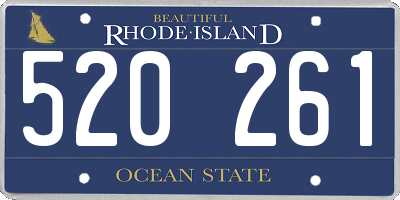 RI license plate 520261