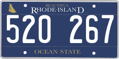 RI license plate 520267