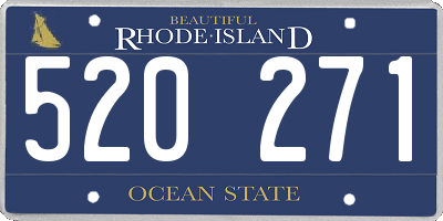 RI license plate 520271