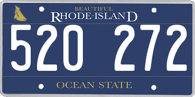 RI license plate 520272